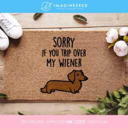 Weiner Doormat - Funny Gift Dachshund Sausage Dog Lover Welcome Mat - thumbnail 1