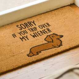 Weiner Doormat - Funny Gift Dachshund Sausage Dog Lover Welcome Mat - thumbnail 2