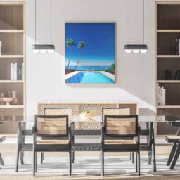 Hiroshi Nagai Watermelon Pool Print, Japanese Pop Art, Summer Poster, Poolside Decor, Retrowave Museum Quality Wall Art - thumbnail 3
