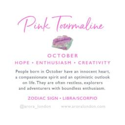 October Birthstone Candle Pink Tourmaline Crystal, Fizz & Grapefruit Scent - thumbnail 4