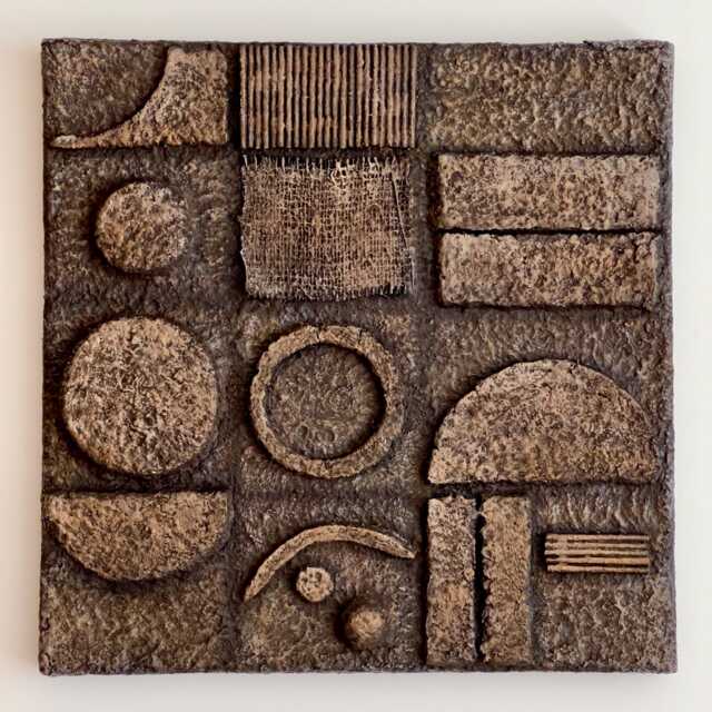 3D Wall Sculpture, Wabi Sabi Paper Clay Art, Organic Modern Decor, One Of A Kind - image 1