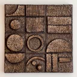 3D Wall Sculpture, Wabi Sabi Paper Clay Art, Organic Modern Decor, One Of A Kind