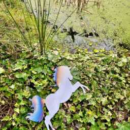 steel Unicorn Wall Art Rainbow Mane Garden Decor - thumbnail 3