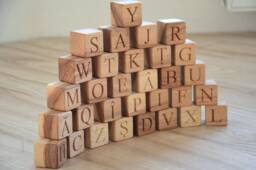 31 Romanian Wood Alphabet Blocks Abc Letter Learning Toy Personalized Baby Shower Or Birthday Gift - thumbnail 1