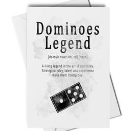 Dominoes Legend Definition Card Or Art Print, Gift For Dominoes Player, Pub Wall Art, Team Gifts - thumbnail 2