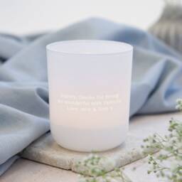 Personalised Godmother Gift Botanical Tealight Holder With Soy Candles - thumbnail 2