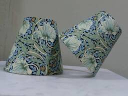 William Morris Pimpernel Candle Clip Lampshade Chandelier Shade Mint Blue