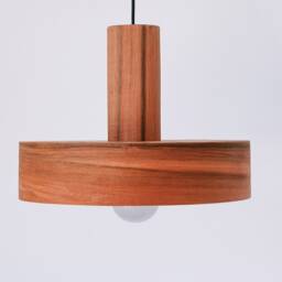 Wood Bedside Pendant Lights Set Of 2 - Wabi Sabi Hanging Lamps, Modern Farmhouse Chandelier - thumbnail 2