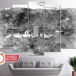 Albuquerque Canvas Print, New Mexico, Wall Art, Artwork, Poster, Photo, Print - thumbnail 4