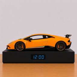 Lamborghini Huracan Performante Car Alarm Clock - Realistic Engine Sound, Handmade, Enthusiast Gift - thumbnail 4