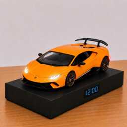 Lamborghini Huracan Performante Car Alarm Clock - Realistic Engine Sound, Handmade, Enthusiast Gift