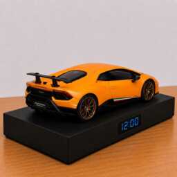 Lamborghini Huracan Performante Car Alarm Clock - Realistic Engine Sound, Handmade, Enthusiast Gift - thumbnail 3