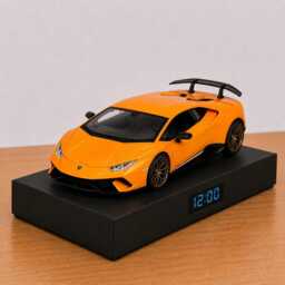 Lamborghini Huracan Performante Car Alarm Clock - Realistic Engine Sound, Handmade, Enthusiast Gift - thumbnail 2