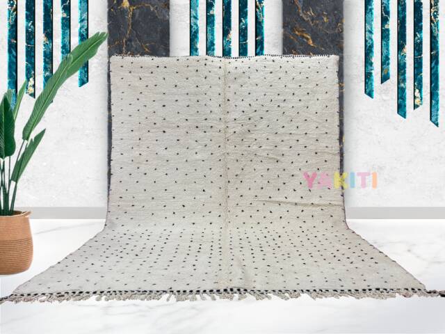 Yakiti - 5X12Ft Moroccan Rug, Beni Ourain Area Modern Wool Living Room Beniourain Handmade Soft Carpet, 156 cm X 356 - image 1
