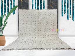 Yakiti - 5X12Ft Moroccan Rug, Beni Ourain Area Modern Wool Living Room Beniourain Handmade Soft Carpet, 156 cm X 356 - thumbnail 1