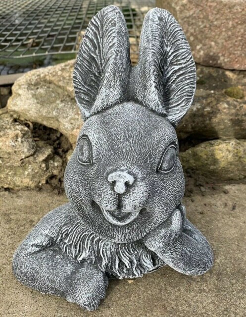 stone Garden Cute Rabbit Gift Ornament - image 1