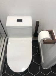 Modern Toilet Paper Holder - Walnut