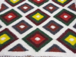 Handwoven Wool Rug Carpathian Hutsul Lizhnyk, 220x180cm - thumbnail 1