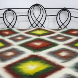 Handwoven Wool Rug Carpathian Hutsul Lizhnyk, 220x180cm - thumbnail 3
