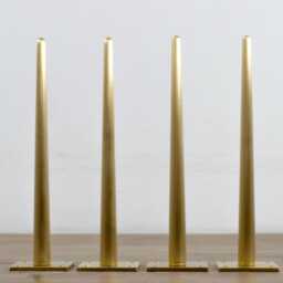 "Brass Tapered Coffee Table Legs , Solid Furniture Legs, 16"" Bitlis Height 12" - thumbnail 2
