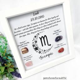 Personalised Handcrafted Scorpio Zodiac Picture Frame, Personalized Astrology Decor, Mindfulness Gift For Spiritual Souls, UK Seller - thumbnail 2