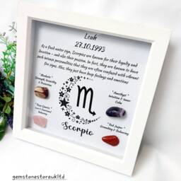 Personalised Handcrafted Scorpio Zodiac Picture Frame, Personalized Astrology Decor, Mindfulness Gift For Spiritual Souls, UK Seller - thumbnail 3