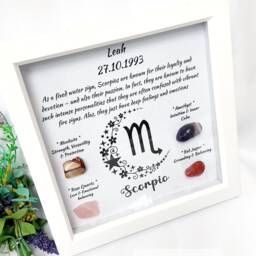 Personalised Handcrafted Scorpio Zodiac Picture Frame, Personalized Astrology Decor, Mindfulness Gift For Spiritual Souls, UK Seller - thumbnail 4