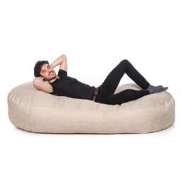 Luxury Chenille Sofa Bed Bean Bag Handmade in The Uk, Beans Included, Multiple Sizes Available - thumbnail 3