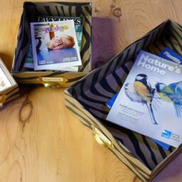 Handmade Mara Design Paperwork Storage Trays Set Of 3 - thumbnail 3