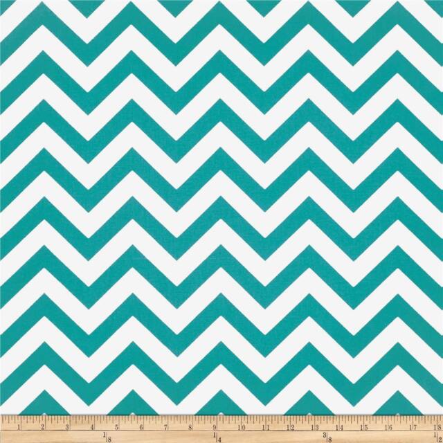 "Turquoise Outdoor Pillow -Summer Pillow-Chevron Cover-Patio Pillow16"", 17"", 18"", 20"" 24"" 26"