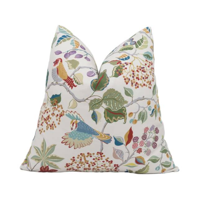 Sanderson - Birds & Berries Rowan Berry Stunning Handmade Cushion Cover Throw Pillow Designer Home D??cor - image 1