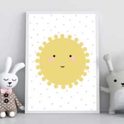 Pastel Rainbow Nursery Prints - Set Of 3 Girls Room Decor - thumbnail 3