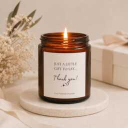 Thank You Candle Gift, Appreciation Small Present, Gift For Friend, Teacher Or Coworker, Thoughtful Idea - thumbnail 1