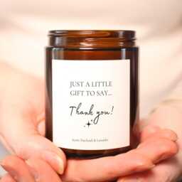 Thank You Candle Gift, Appreciation Small Present, Gift For Friend, Teacher Or Coworker, Thoughtful Idea - thumbnail 3