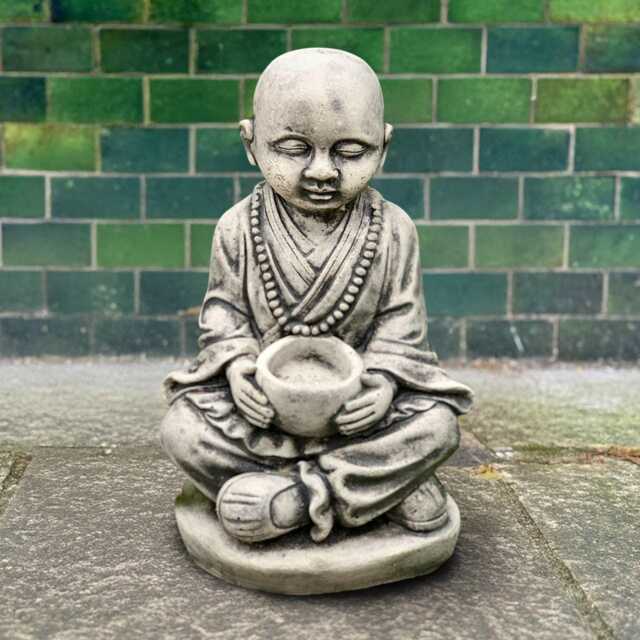 Large Buddha Figurine Concrete Japanese With Pot Sculpture Zen Garden Decor Outdoor Ornament Front Door Statue Meditation Art - image 1