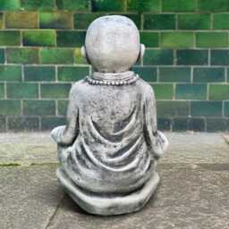 Large Buddha Figurine Concrete Japanese With Pot Sculpture Zen Garden Decor Outdoor Ornament Front Door Statue Meditation Art - thumbnail 4
