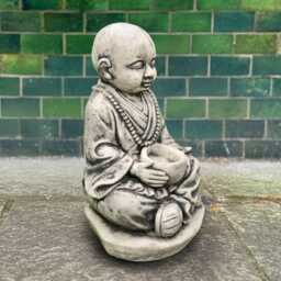 Large Buddha Figurine Concrete Japanese With Pot Sculpture Zen Garden Decor Outdoor Ornament Front Door Statue Meditation Art - thumbnail 2