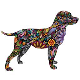 Labrador Retriever Dog Decal Wall Sticker - thumbnail 2