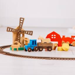 Building Blocks Mountain Kids Pretend Play Personalized Baby Boy Gift Montessori Toys For Toddlers Wooden Fidget First Christmas - thumbnail 4