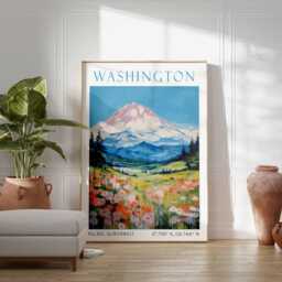 Washington Pacific Northwest Print - Scenic Landscapes, Travel Art, Coast, Seattle Decor, State Nature - thumbnail 3