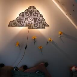 Plywood Cloud Wall Lamp - thumbnail 3