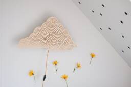 Plywood Cloud Wall Lamp - thumbnail 1