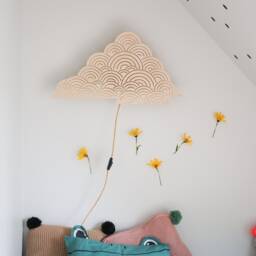 Plywood Cloud Wall Lamp - thumbnail 2