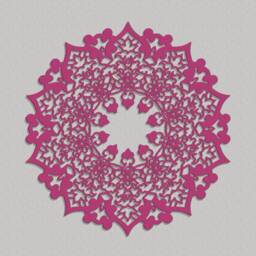 3D Persian Mandala, Decorative Openwork Panel, Stylish Wall Decor, Ornate Graphics, Orient Style Wood Art, Ornament - thumbnail 3
