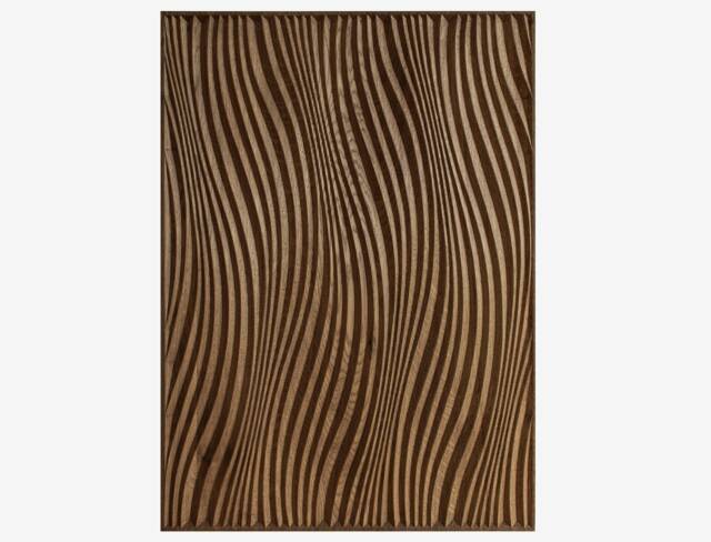 Wooden Wall Art Minimalist Decor Ocean Waves Healing Soothing Vibes Dad Mom Gift Idea Modern Interiors Bedroom Living Room Wavy Decoration - image 1