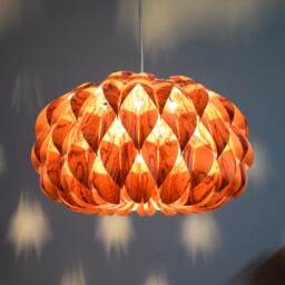 Lighting-Handmade Rosewood Bloom Pendant Light-Wood Light-Chandelier Lighting - Ceiling Light-Table Lampshade-Floor Lampshade - thumbnail 3