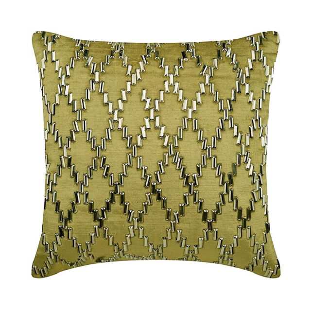 "Designer Lattice, Trellis Sage Green Bed Pillow 24""x24""/26""x26" - image 1