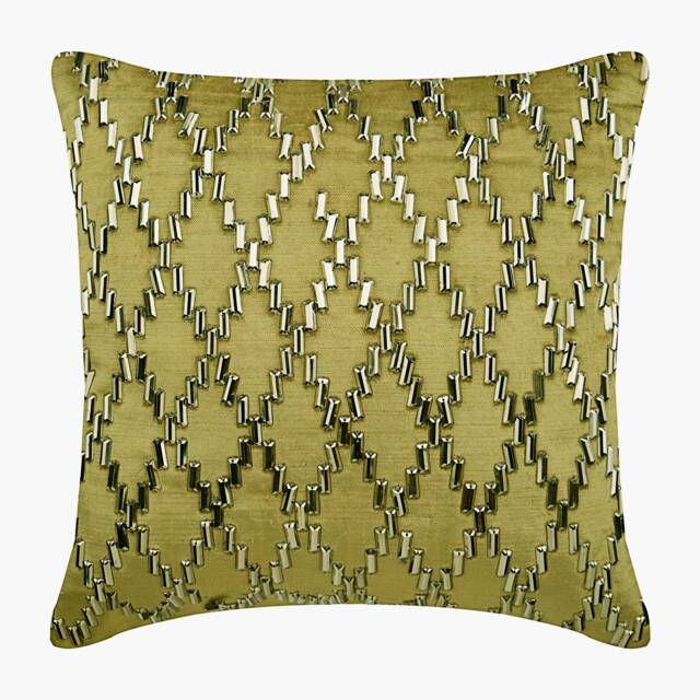 "Designer Lattice, Trellis Sage Green Bed Pillow 24""x24""/26""x26" - image 1