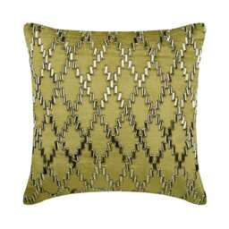 "Designer Lattice, Trellis Sage Green Bed Pillow 24""x24""/26""x26" - thumbnail 1