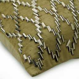 "Designer Lattice, Trellis Sage Green Bed Pillow 24""x24""/26""x26" - thumbnail 2